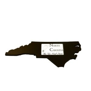 North Carolina Picture Frame 4x6 HandPainted Black Key Holes Easy Hang